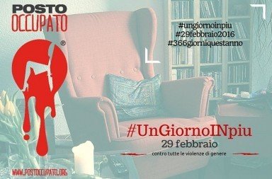 ungiornoinpiu posto occupato 29 febbraio