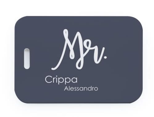 Etichetta valigia personalizzata
